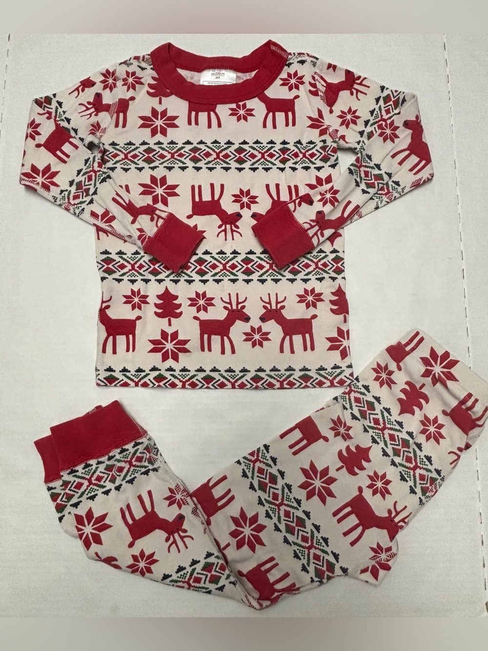 Hanna Andersson reindeer pajamas, size 4T